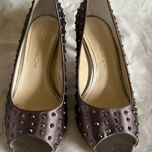 Caparros Women's Mink Brown Peep-Toe Heels Size 7m. New in Box